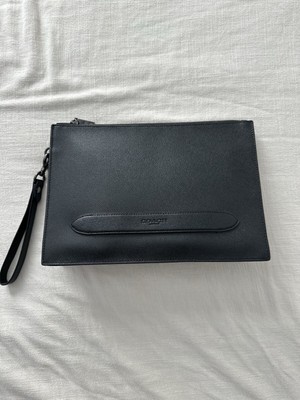 Rare Coach 68154 Structure Large Pouch Clutch Crossgrain