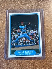 1982 Fleer Baseball # 555 Darrell Jackson