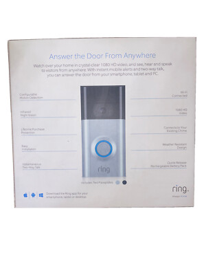 Ring Video Doorbell Wire-Free HD Video 852239005550|
