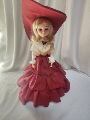 Bradley Doll Shane Blonde Burgundy Dress On Wood Stand 17 with COA | eBay