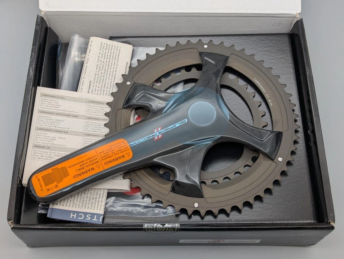 Campagnolo Super Record Double Chainring Cranksets 170 mm Crankarm