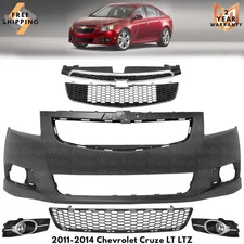Front Bumper Cover Fascia & Grille For 2011-2014 Chevrolet Cruze With RS Package