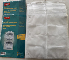 Staples CD DVD Storage Pages Sleeves 144 Disc Capacity