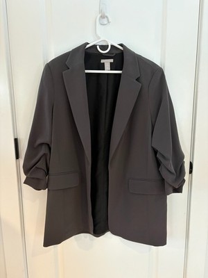 H&M Womens Blazer (Dark Gray - L)