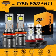 Auxbeam Canbus 9007 H11 Led Headlights Fog Light For Nissan Pathfinder 2005-2012
