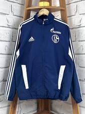 Schalke 04 2010/2011 Adidas Tracksuit Jacket Football Blue Size XL US TAX PAID 
