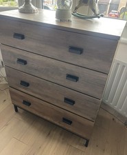 Dunelm Fulton 4 Drawer Chest of Drawers -  Pine - Rrp. £219
