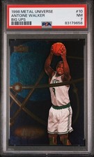 1998 METAL UNIVERSE BIG UPS #10 ANTOINE WALKER PSA 7