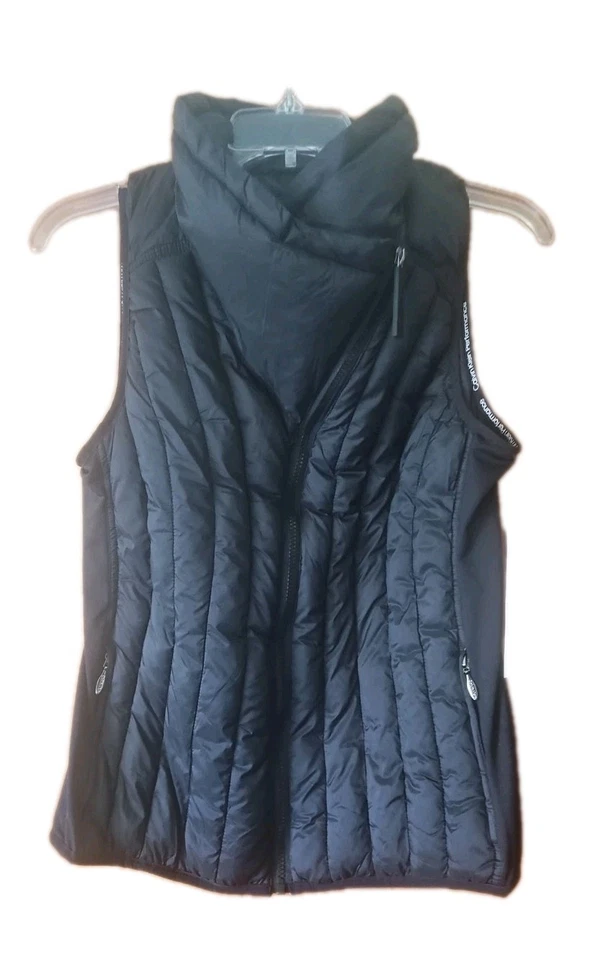 Calvin Klein Performance Puffer Quilted Zip Vest Premium Black Women's SZ M NWT - Image 2 of 4