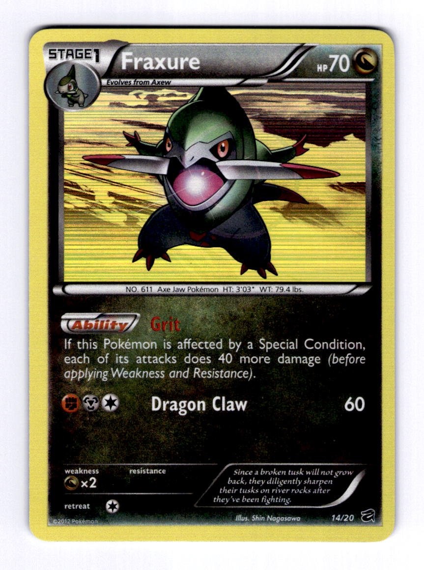 Fraxure (14) Dragon Vault #14 (2012) Holo NM Pokemon