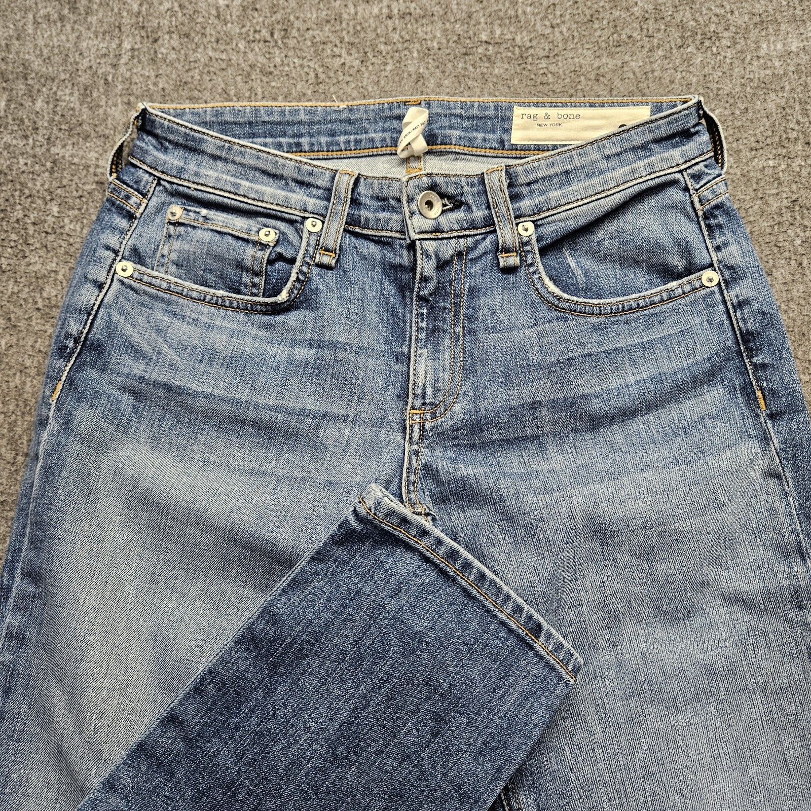 Rag & Bone Dre Women's Low Rise Ankle Slim Boyfriend Jeans Size 24