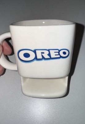 OREO Ceramic  Mug with Cookie Holder on the bottom - Unique Fun Gift! No Box