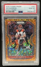 2020 Panini Prizm Joe Burrow Disco Rookie RC #307 Bengals PSA 10 GEM MINT