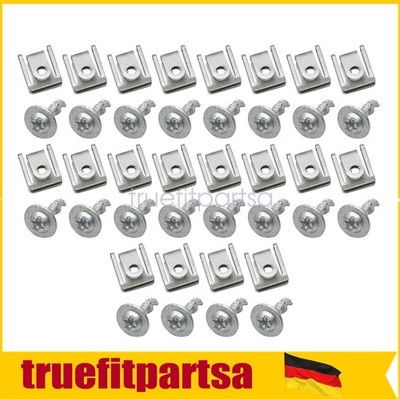 20x Unterfarschutz Clips Schrauben Motorschutz Set für BMW E46 E66 E70 AUDI A4-7