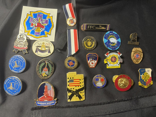 Fireman Lapel Collectible PIN SET - LOT of 19 - 9/11 Memorial + More