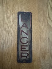 Vintage Danger High Voltage Enamel Sign