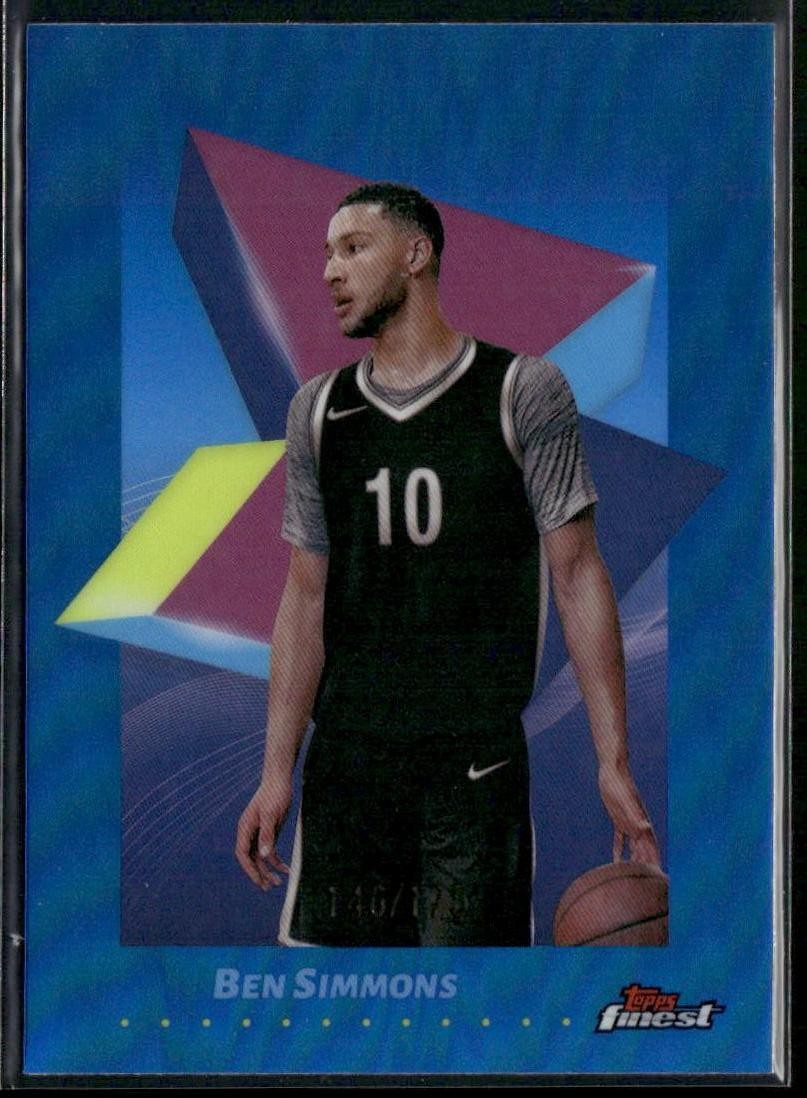 2024-25 Topps Finest Ben Simmons Blue Refractor 146/175 #10
