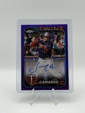 2024 Topps Chrome Update Series - Autographs Jair Camargo #AC-JAC Purple Speckle