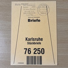 Post Beutelfahne Maschinen Werbe-Stempel Bruchsal 1 BRUPOSTA 1993