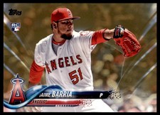 2018 Topps Update Gold #US154 Jaime Barria RC 1403/2018 Los Angeles Angels