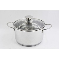 Kochtopf Neapel 24Cm Edelstahl Mit Glasdeckel Induktion Topf Kochen Hochwertig