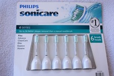 NEW Sealed Philips Sonicare E Series 6 Pack HX7026/29 Genuine Tooth Brush Heads