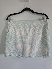 Vineyard Vines Size 8 Performance Golf Skort Light Greenish Blue Scalloped