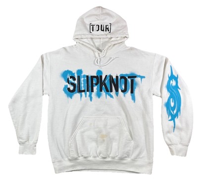 2021 Slipknot Tour Hoodie Sweatshirt White Double Sided Graphic • Size  Medium