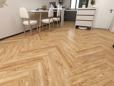 £16.99m² - Glue Down LVT Herringbone Havanna Plank 2mm Waterproof 0.3 Wear Layer