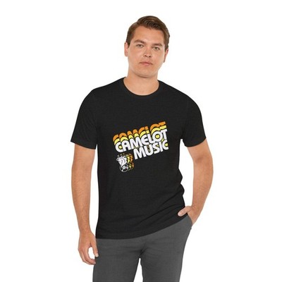 Vintage Camelot Music Record Store Logo V.2 Unisex Jersey Short Sleeve T-Shirt