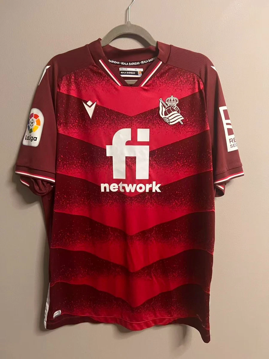 1674/71 MACRON Real Sociedad de Fútbol MAGLIA AUTENTICA MANICA LUNGA