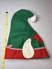 Green Elf Hat With Ears And A Star Red Trim 21 Inside Head Measurement