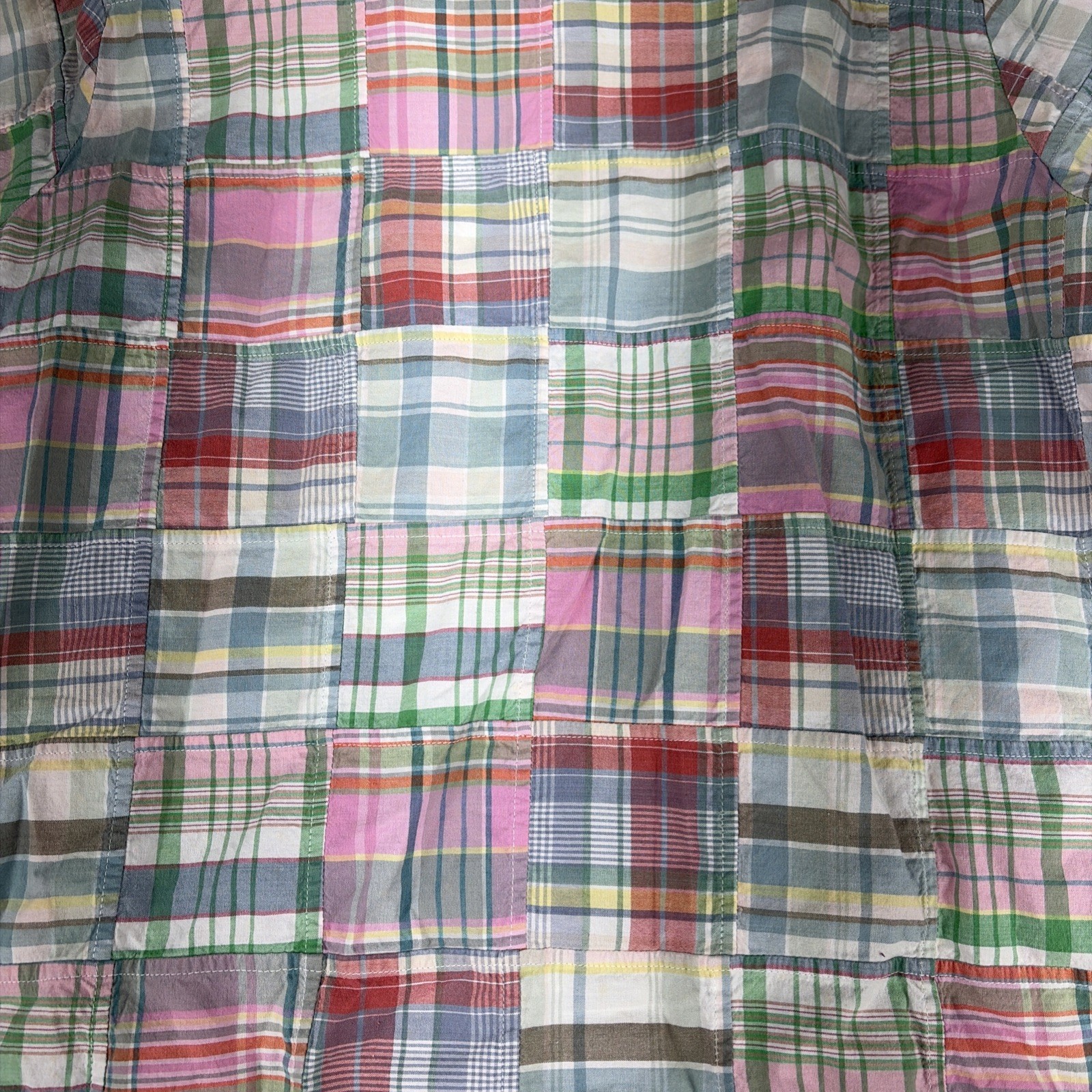 Orvis Madras Plaid Patchwork Button-Down Dress - … - image 7