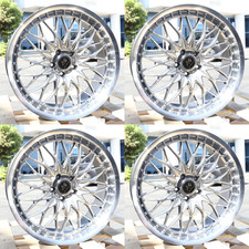 Set Of 4 20x8.5 Work Vsxv Style Hyper Black Wheels Rims Et35 5x112 Cb66.56