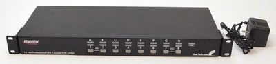 StarTech 16 Port 1U Rackmount USB KVM Switch with OSD-TAA *Used* SV1631DUSBU