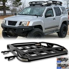 For Nissan Xterra Roof Rack Cargo Carrier Basket Car Rooftop Basket+Led Light