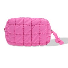 Makeup Bag, Quilted Cosmetic Bag, Toiletry Bag, Makeup Organizer, Travel Cosm...
