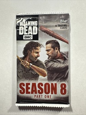 2018 Topps The Walking Dead Season 8 Part 1 Factory Sealed Pack From Box - TWD