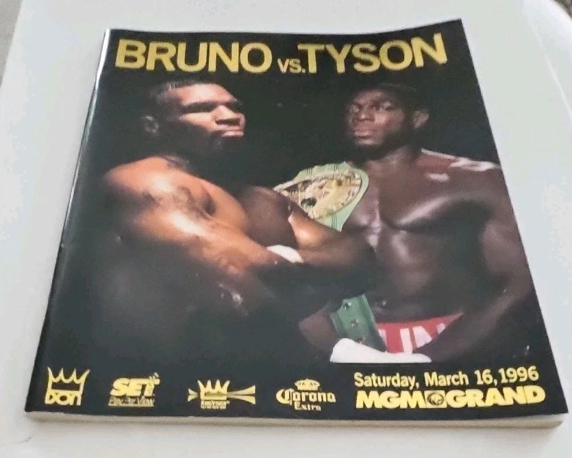 1996 Frank Bruno vs Mike Tyson Boxing OFFICIAL Program MGM vtg DON KING VEGAS - Image 4 of 4