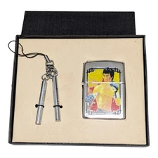 Brue Three Oil Lighter Nunchuck Strap Collector's Unused Rare Item