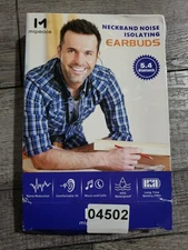 MIPEACE Bluetooth Earplug Headphone, Neckband Wireless Earbuds earplugs, Gray