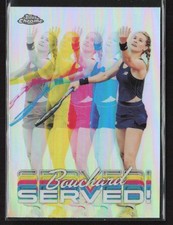Genie Bouchard 2024 Topps Chrome #SER-GB Served!