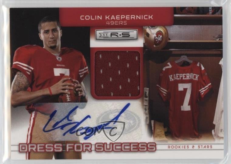 Colin Kaepernick Panini Rookies & Stars Dress for Success Jersey #13 Autograph