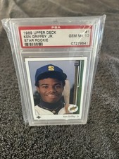1989 UPPER DECK STAR ROOKIE #1 KEN GRIFFEY JR. RC HOF PSA 10