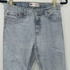 Levis 502 Jeans Mens 29x31 Light Wash Regular Taper Denim Stretch Pants
