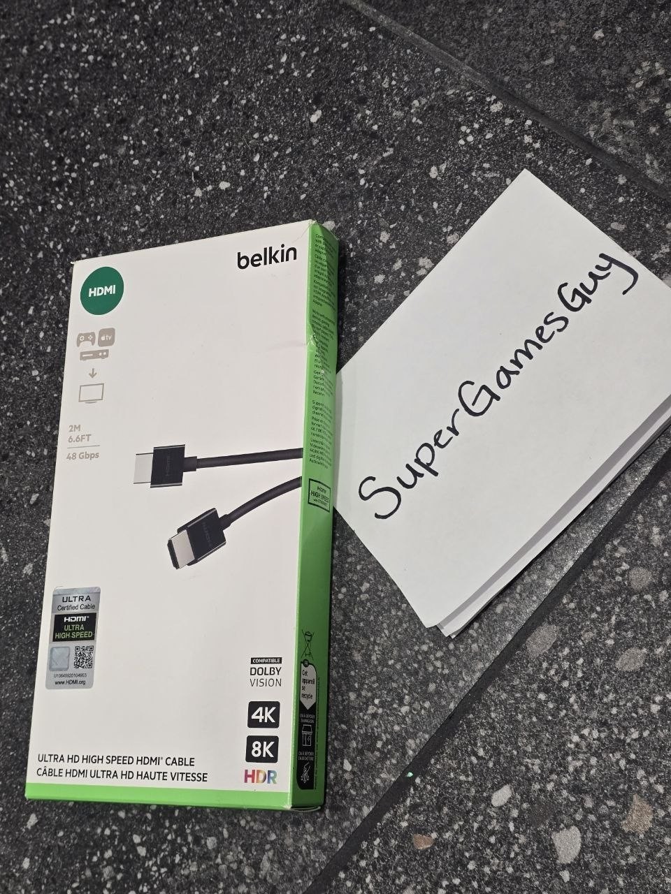 Lot of 3 Belkin Ultra HD High Speed HDMI Cable For AppleTV 4k 2m 6.6ft - ALL NEW