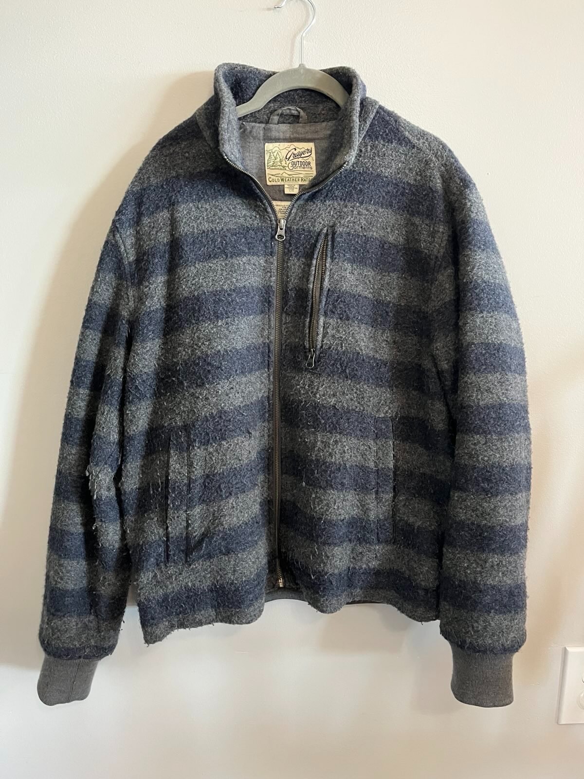 Grayers Wool Blend Jacket, Large, Grey - image 2