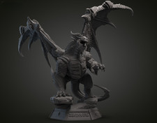Deathwing WoW Figurine résine Dragon | Luftmensch | NON PEINT