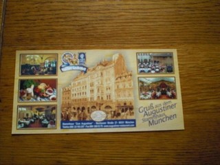 Bier Brauerei Postkarte Augustiner München Stammhaus