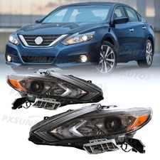 Faro halógeno negro apto para Nissan Altima 2016 2017 2018 izquierda y derecha